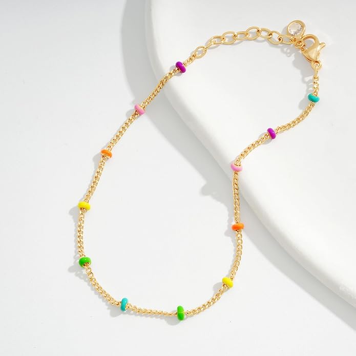 MTMY Gold Chain Bracelet for Women 14K Gold Plated Dainty Bracelets with Adjustable Chain Cute Bracelet Gold Trendy Jewelry