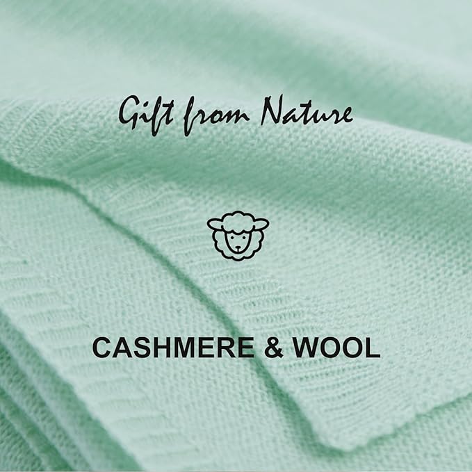 Erdenech Luxury Cashmere Wool Blend Wrap for Women, All-Season Travel Wrap Shawl, Extra Large Blanket Shawl Scarf Pashmina