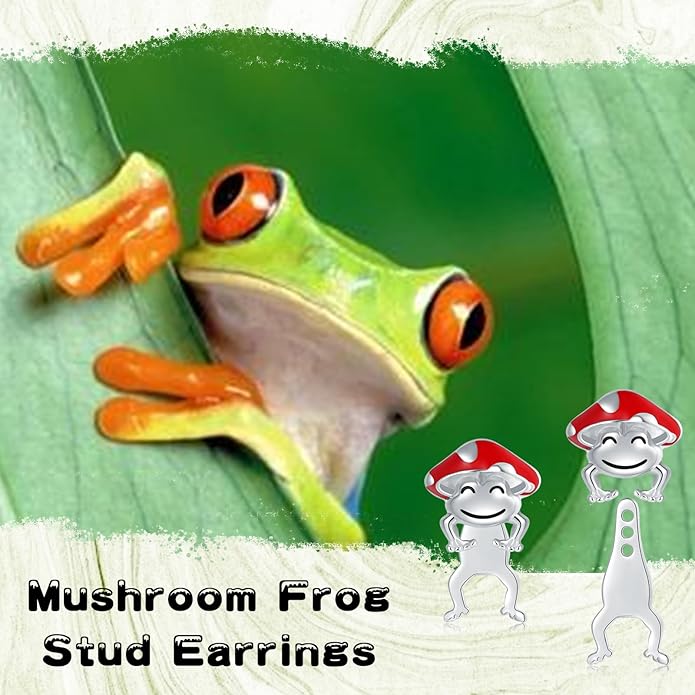 Animal Jacket Earrings for Womens 925 Sterling Silver Axolotl Pug Cat Goat Earrings Cute 3D Earrings Jacket Hypoallergenic