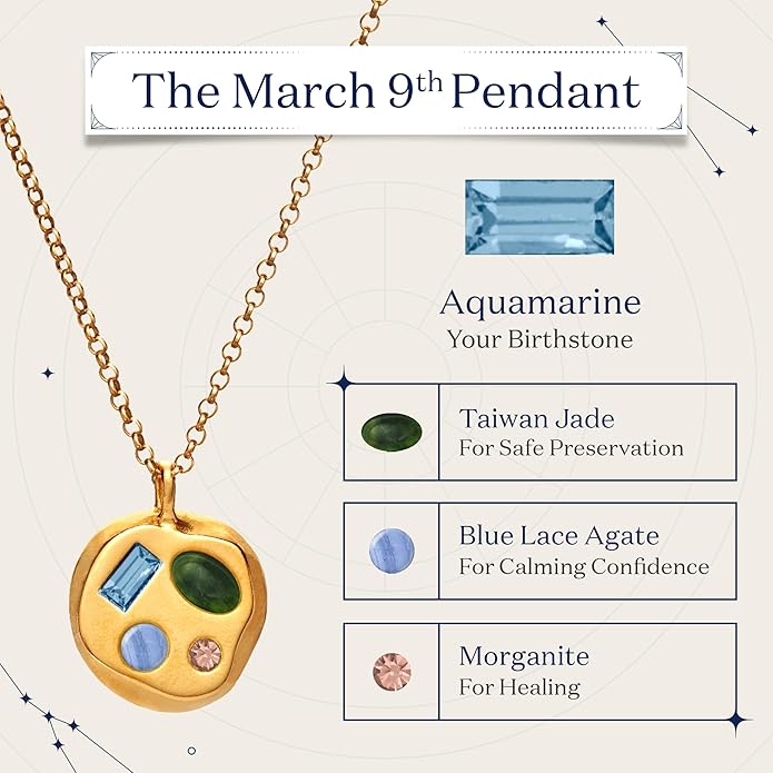 Birthdate 14k Gold Necklace for Women - 16-20in Adjustable 14 Karat Gold Chain with Lobster Clasp - Cadenas de Oro 14k Puro Para Mujer, Ladies Jewelry Birthstone