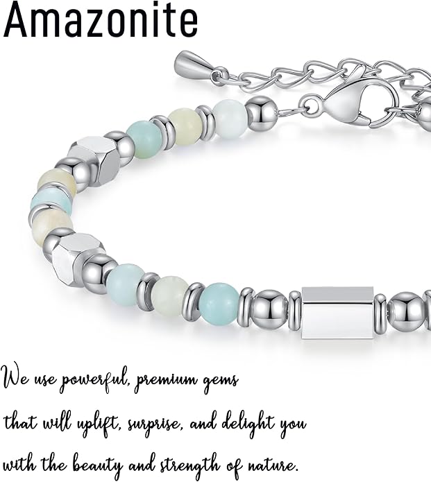Tiny Gemstone Beaded Bracelets for Women Teen Girls, You are Awesome Jewelry Gifts for Women, Friends, Sister, Mom, Daughter...
