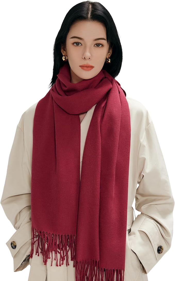 maamgic Women's Winter Scarf Soft Warm Scarf for Women Cozy Shawl Wraps for Women Lightweight Pashmina Style Wrap