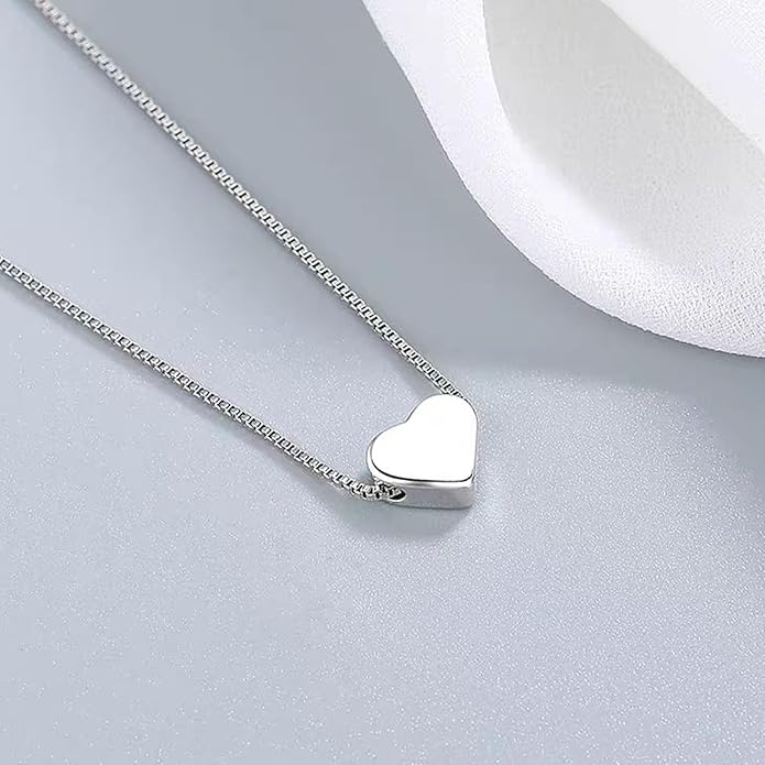 Heart Necklace for Women Gold/Silver Plated Trendy Heart Choker Lover Pendant Hypoallergenic Fashion Gold/Silver Necklace for Women Love Jewelry Gift for Women Girlfriend