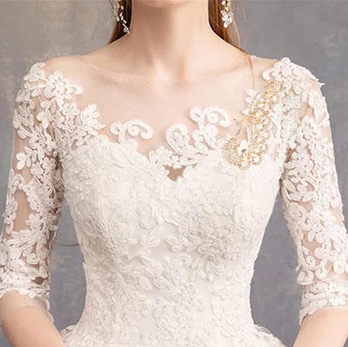 Touchstone Indian Bollywood Handcrafted Designer Jewelry Brooch Lapel Pin in Gold Or Silver Tone for Women.