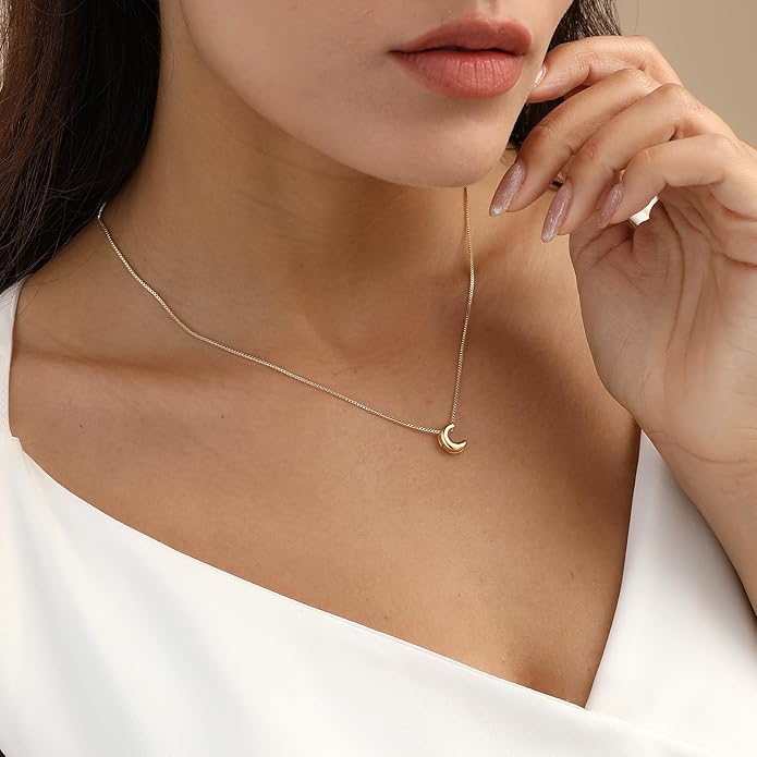 Bubble Gold Letter Necklace for Women, 14k Gold Plated Balloon Initial Necklace, Dainty Gold Necklace for Women, Personalized Bubble Pendant Name Necklace, Fashion Accessories Trendy Jewelry