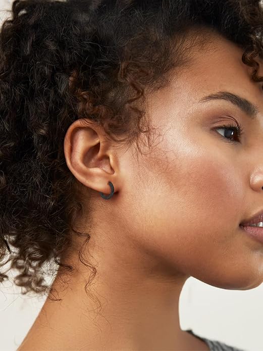 Silvora 925 Sterling Silver Small Hoop Earrings for Women Huggie Earrings Hypoallergenic Cartilage Earrings Tiny Hoops 6mm/8mm/10mm/12mm/14mm/16mm/18mm/20mm