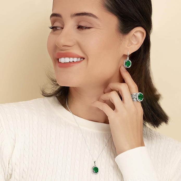 JEAN RACHEL JEWELRY 925 Sterling Silver Necklace for Women - Rope with Cubic Zirconia Vintage Design - Hypoallergenic, Lead & Nickel Free Jewelry - Artisan Handcrafted Statement Necklace