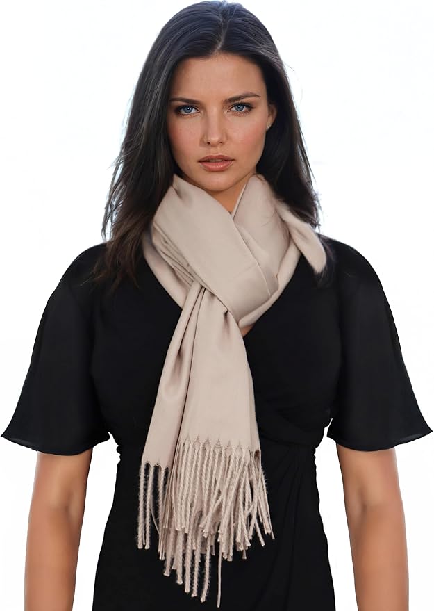 Ocomfly 100% Pashmina Scarf for Women - Premium Womens Scarves - Gift Boxed - Shawls or Wraps - Ultra Soft and Warm