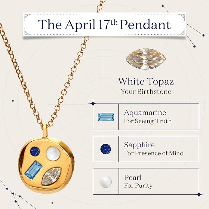 Birthdate 14k Gold Necklace for Women - 16-20in Adjustable 14 Karat Gold Chain with Lobster Clasp - Cadenas de Oro 14k Puro Para Mujer, Ladies Jewelry Birthstone