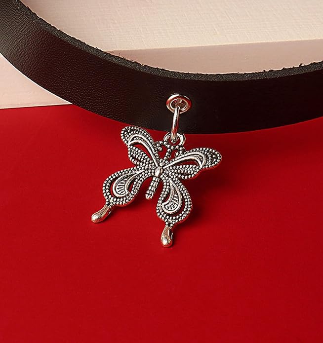 QWALIT Black Choker Necklace - Gothic Leather Choker for Women & Men - Punk Accessories for Festival, Party, Halloween, Cosplay