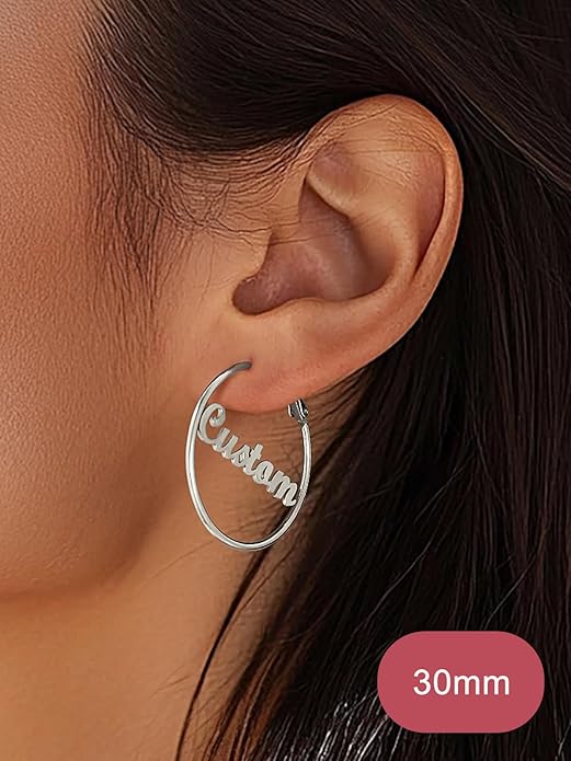 FOCALOOK 14K Gold Plated Lightweight Large Hoops| 2mm Thin Hoop Earrings for Women 30/40/50/70/100mm