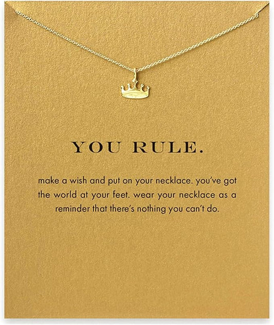 Hundred River Friendship Anchor Compass Necklace Good Luck Elephant Pendant Chain Necklace with Message Card