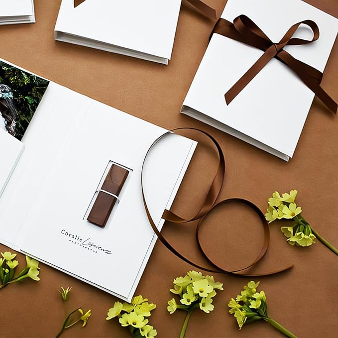 LEEQE Double Face Brown Satin Ribbon 1/4 inch X 50 Yards Polyester Brown Ribbon for Gift Wrapping Very Suitable for Weddings Party Hair Bow Invitation Decorations and More
