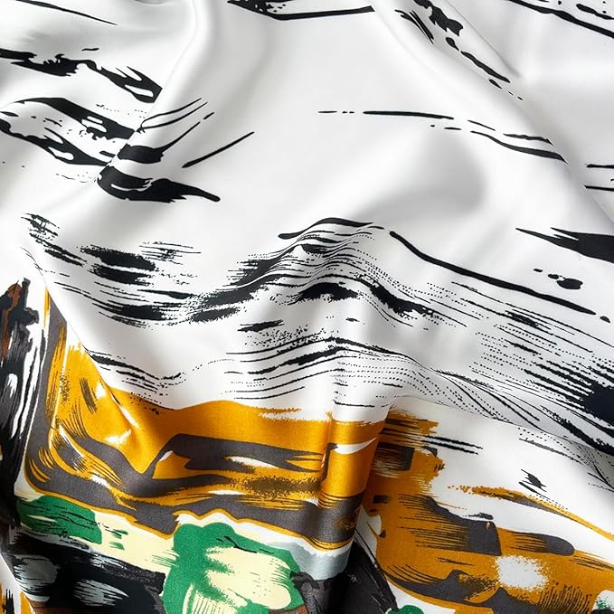 Long Silk Like Scarf Lightweight Satin Scarves Large Sunscreen Shawl Wrap for Women