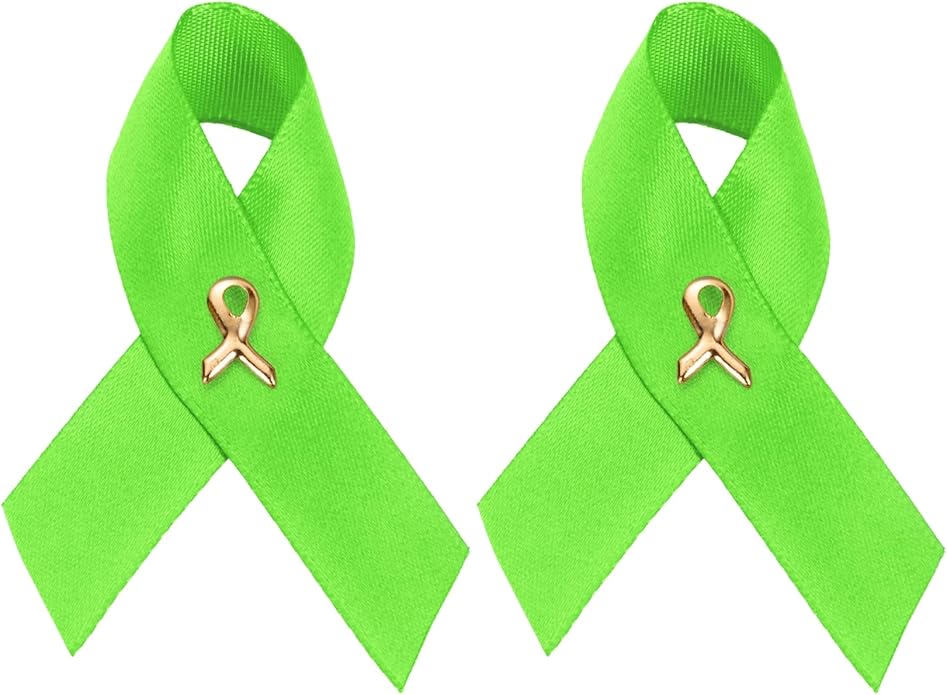 1/2/5/10/25/50/100pcs Satin Awareness Ribbon Pins (Pick your color), for Cancer & Disease Awareness, Bulk Quantities for Fundraising, Events, Gift Giving