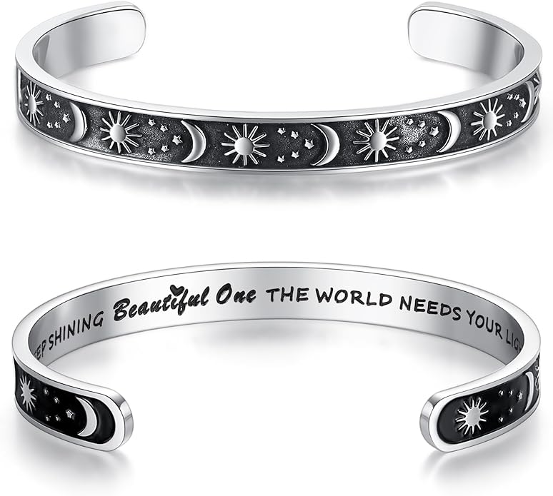 SAM & LORI Personal Bracelets for Teens/Women-Inspirational Jewelry Gifts (Various Designs) for Daughter/Sister/Mom/Friends-Adjustable Bracelet in a Pretty Gift Box