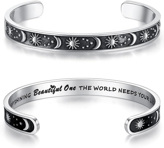 SAM & LORI Personal Bracelets for Teens/Women-Inspirational Jewelry Gifts (Various Designs) for Daughter/Sister/Mom/Friends-Adjustable Bracelet in a Pretty Gift Box