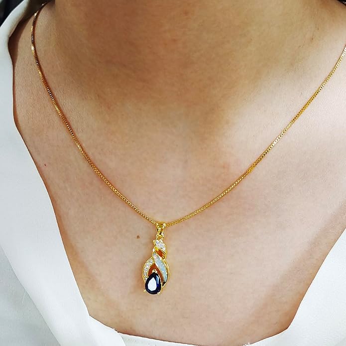 Hermosa Jewelry Sets Australian Created Opal Necklace Earrings Mother's Day Gifts Jewelry for Mom