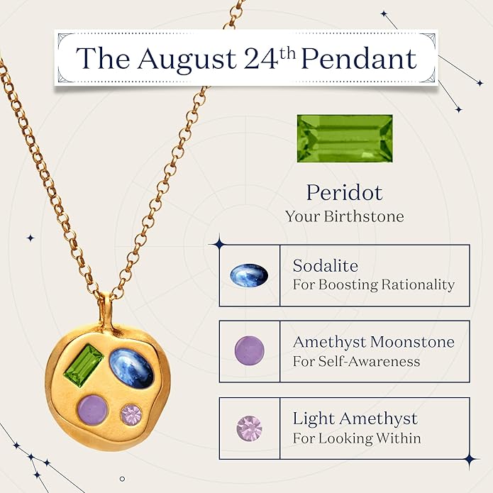 Birthdate 14k Gold Necklace for Women - 16-20in Adjustable 14 Karat Gold Chain with Lobster Clasp - Cadenas de Oro 14k Puro Para Mujer, Ladies Jewelry Birthstone