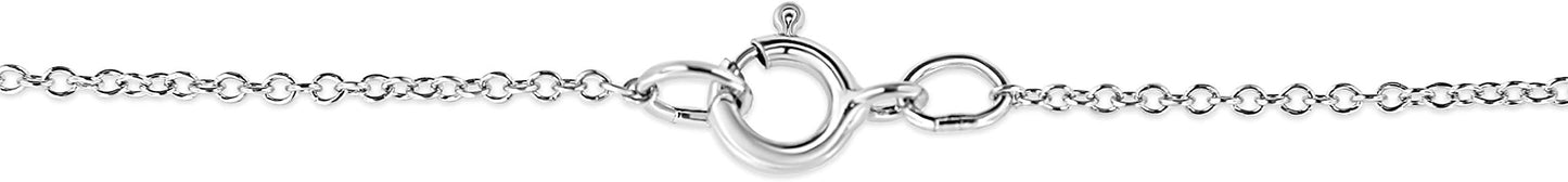 Haus of Brilliance .925 Sterling Silver Pave-Set Diamond Accent Fairy Wing 18" Heart Pendant Necklace (I-J Color, I1-I2 Clarity)