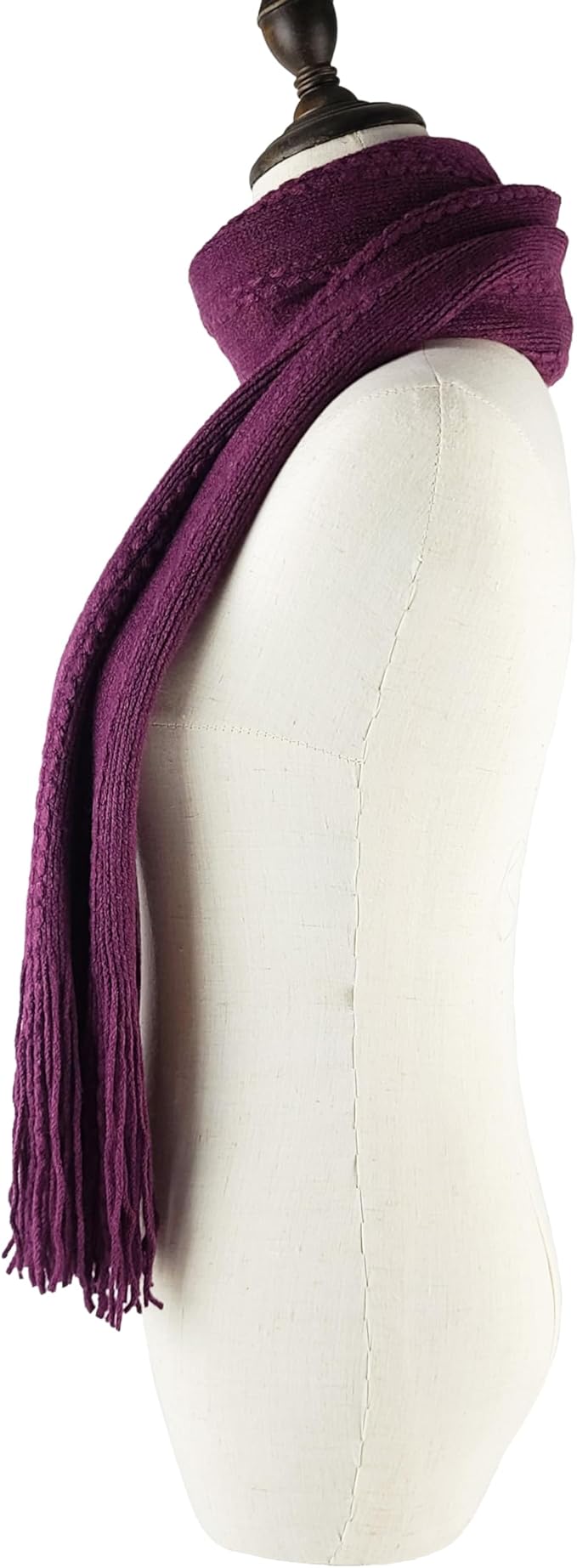 BRUCERIVER Women's Ultra Soft Knit Scarf & Glove Set Touchscreen Function Cable Design