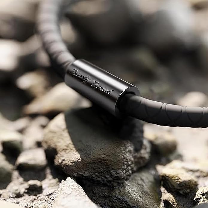 Rowdy Parrot The Driftwood FlexTech Adjustable Silicone Rope Bracelet: Waterproof, Sweatproof, Sunproof, Minimalist Surf, Golf Jewelry for Men - One Size Fits All