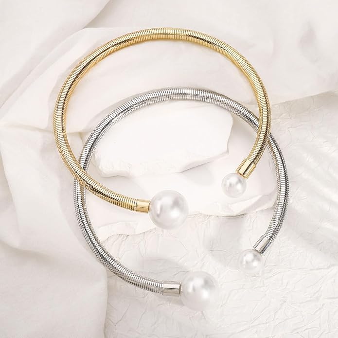 Punk Dripping Water-drop Choker Necklace for Women,Thick Drippy Chain Liquid Metal Collar Necklace Rocker Hip-hop Necklace Cool Metallic Unique Funky Statament Grunge Jewelry