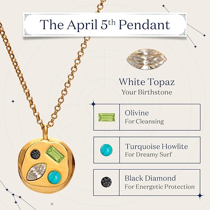 Birthdate 14k Gold Necklace for Women - 16-20in Adjustable 14 Karat Gold Chain with Lobster Clasp - Cadenas de Oro 14k Puro Para Mujer, Ladies Jewelry Birthstone