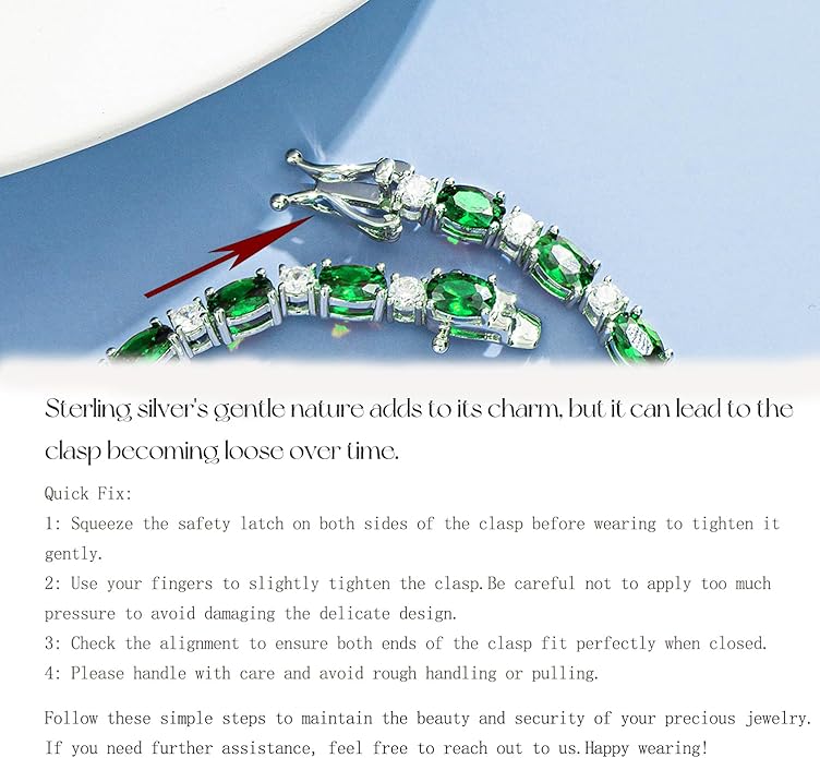 FANCIME Birthstone Bracelets Sterling Silver Tennis Bracelets Charm Fine Jewelry Birthday Gifts for Women 7"