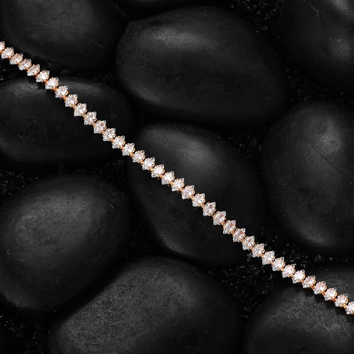 MTMY Gold Chain Bracelet for Women 14K Gold Plated Dainty Bracelets with Adjustable Chain Cute Bracelet Gold Trendy Jewelry