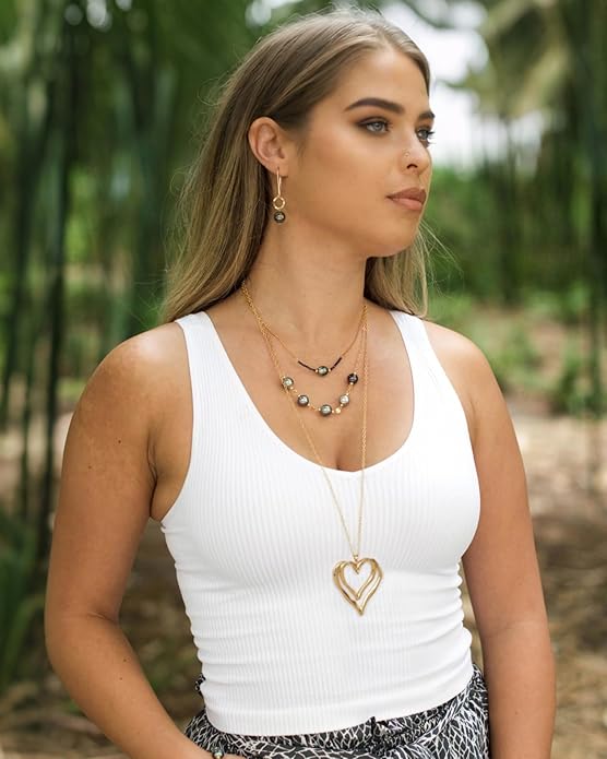 Long Pendant Necklace for Women Gold Plated Circle Long Chain Necklace Y Necklace Jewelry for Women