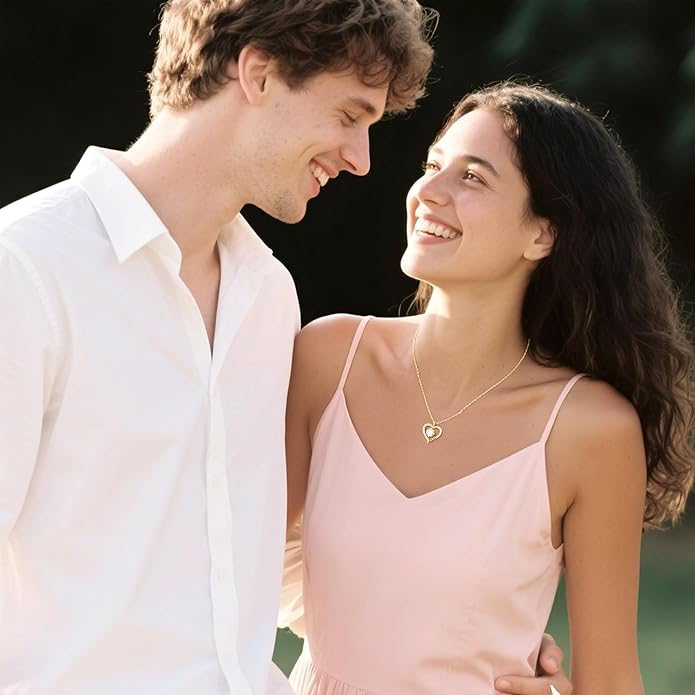 Moissanite Heart Necklaces for Women, Gifts for Wife, 1-3 Carat Moissanite 925 Sterling Silver Love Jewelry, Birthday Wedding Anniversary Christmas Engagements Gifts for Wife Women Her Girlfriend Mom