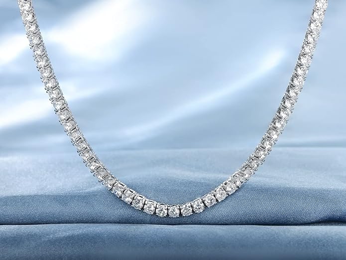 Gemsme 18K Yellow Gold/White Gold Plated Wedding Jewelry Set Tennis Necklace/Bracelet/Earrings Sets Pack of 3