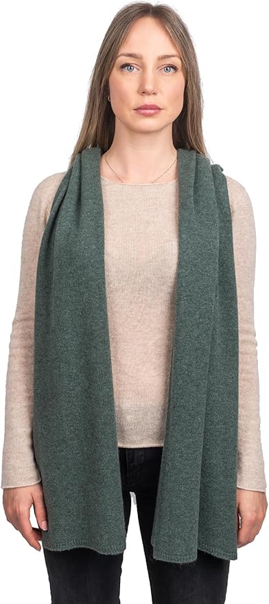 Dalle Piane Cashmere - 100% Cashmere Scarf - Made in Italy - Winter Neck Warmer (14" x 77") - Christmas Gift