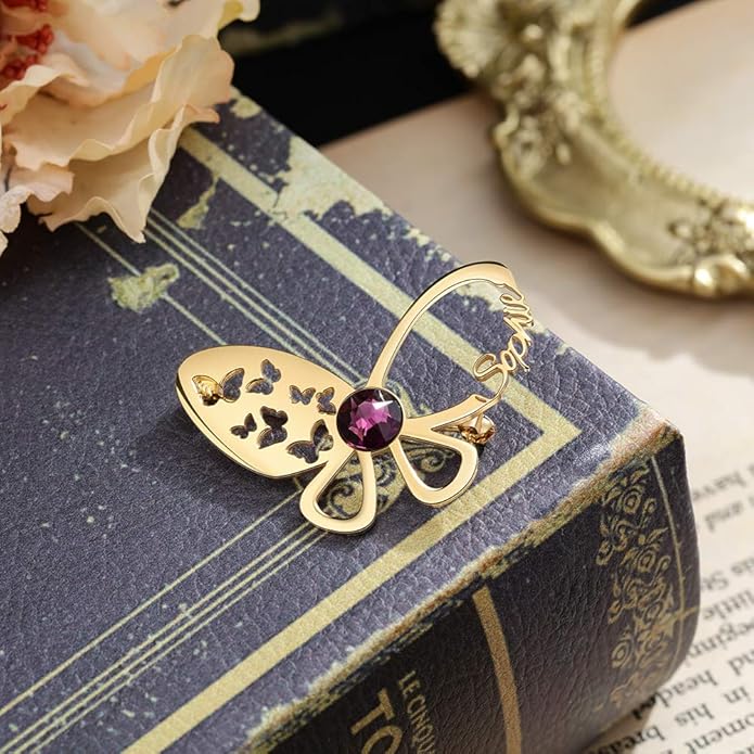 Albertband Name Brooch Pin Personalized Gifts for her Customized Name Brooch for Mother Women Fashion Pin Jewelry Christmas Gifts for mom