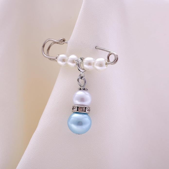 Ralukiia Something Blue Charm Gift for Bride from Mom and Dad, Blue Bridal Bouquet Charm, Daughter Wedding Gifts from Parents, Bridal Shower Gift