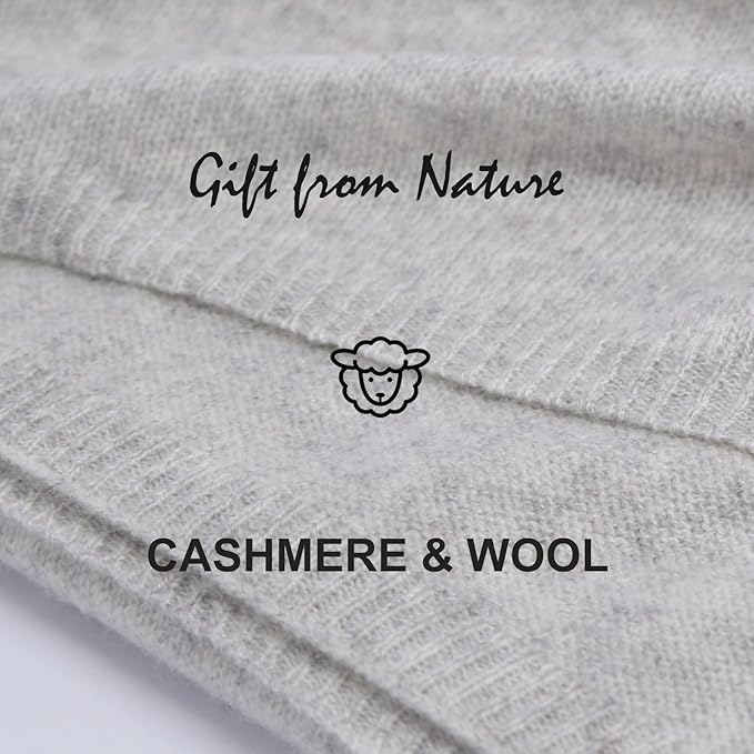 Erdenech Luxury Cashmere Wool Blend Wrap for Women, All-Season Travel Wrap Shawl, Extra Large Blanket Shawl Scarf Pashmina
