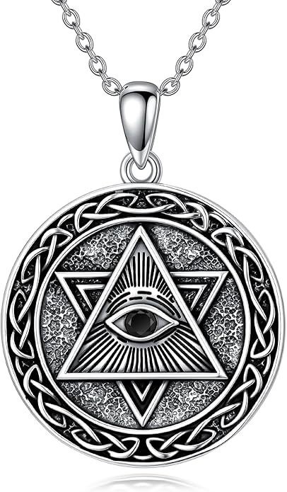 Evil Eye Necklace 925 Sterling Silver Nazar Eye Pendant Necklace Protection Amulet Jewelry Gifts for Women Men