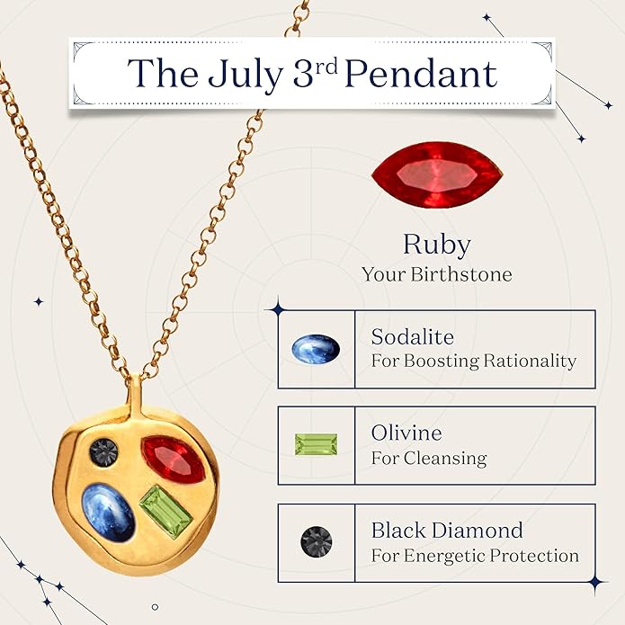 Birthdate 14k Gold Necklace for Women - 16-20in Adjustable 14 Karat Gold Chain with Lobster Clasp - Cadenas de Oro 14k Puro Para Mujer, Ladies Jewelry Birthstone