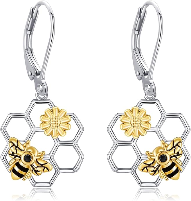Animal Earrings 925 Sterling Silver Dangle Earrings Leverback Earrings Animal Jewelry for Women