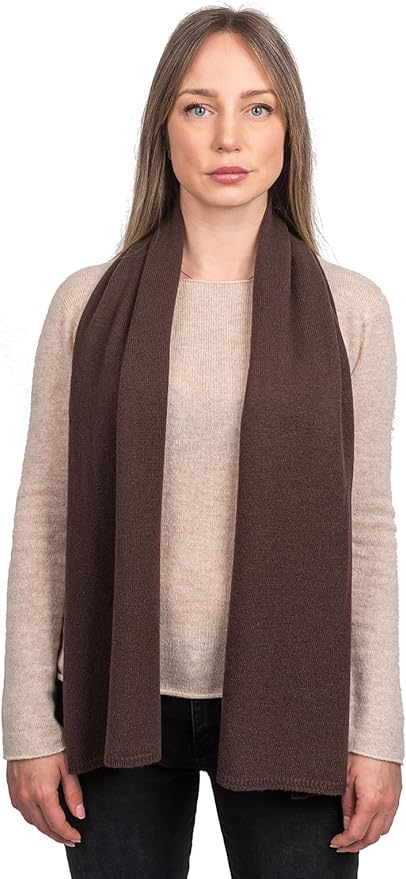 Dalle Piane Cashmere - 100% Cashmere Classic Scarf - Made in Italy - Neck Warmer (12" x 63") - Luxury Gift