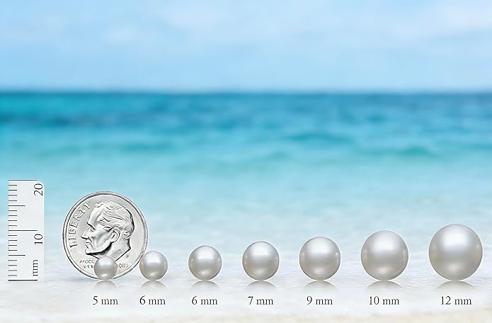 JOLI Real Pearl Necklace for Women with AAA+ Quality Round White Freshwater Genuine Cultured Pearls S925 Sterling Silver Adjustable Design Handmade Pearl Gifts
