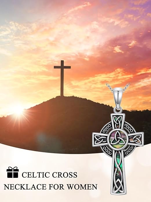 WINNICACA Christmas Gifts for Women Witches Knot Celtic Knot Necklace Sterling Silver Celtic Jewelry Protection Necklaces Irish Jewelry Birthday Gifts for Women Mom Wife Her