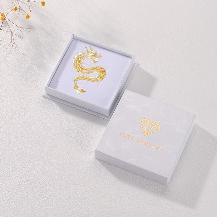 Animal Brooch for Women Girls 18k Gold Plated Animal Brooch Pin Rhinestone Animal Brooch Lapel Pin Jewelry Thanksgiving Day Birthday Wedding Gifts for Mom Wife