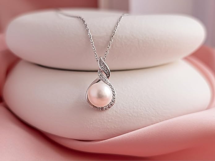 Gifts For Wife Wedding Anniversary - mothers day gifts for wife - AAA+ Real Pearl Necklaces For Women (18k Gold Platting 925 Sterling Silver) mothers necklace ideas Birthday Freshwater Pearl Necklace
