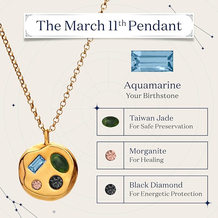 Birthdate 14k Gold Necklace for Women - 16-20in Adjustable 14 Karat Gold Chain with Lobster Clasp - Cadenas de Oro 14k Puro Para Mujer, Ladies Jewelry Birthstone