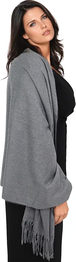 Ocomfly 100% Pashmina Scarf for Women - Premium Womens Scarves - Gift Boxed - Shawls or Wraps - Ultra Soft and Warm