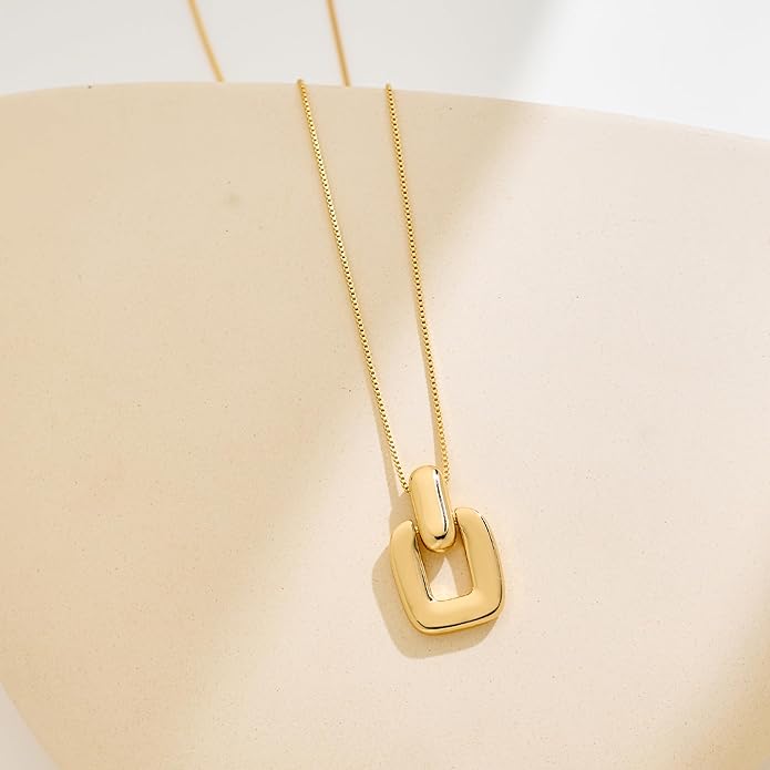 Pendant Necklace for Women Statement Gold Silver Necklace Trendy Jewelry for Women