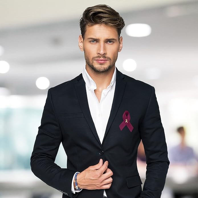 1/2/5/10/25/50/100pcs Satin Awareness Ribbon Pins (Pick your color), for Cancer & Disease Awareness, Bulk Quantities for Fundraising, Events, Gift Giving