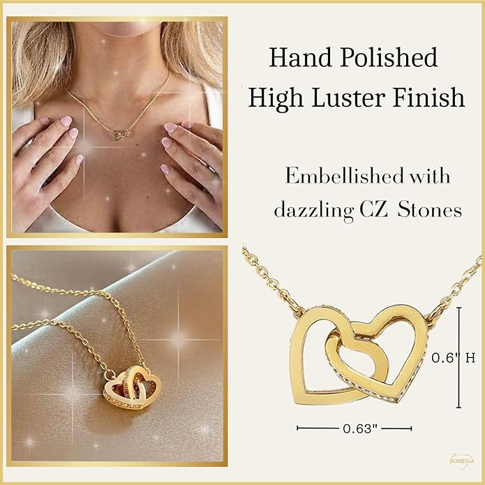 To My Soulmate Necklace For Women, Soul Mate Jewelry for Women, Future Wife Gifts, To My Wife Necklace from Husband, Gifts for Girlfriend, Pendant With Message Card